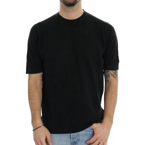 T-SHIRT IN MAGLIA NERO